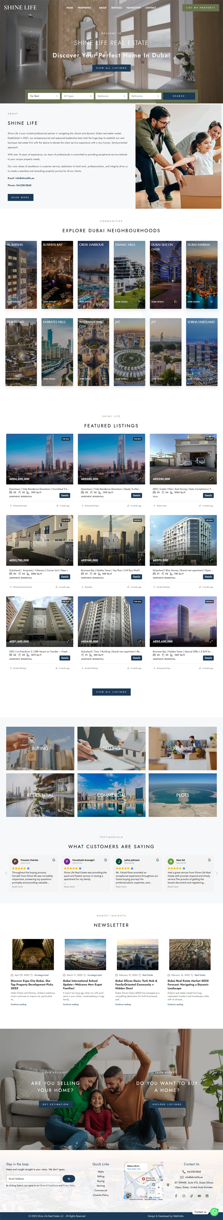 Shine Life Real Estate Dubai UAE property portal